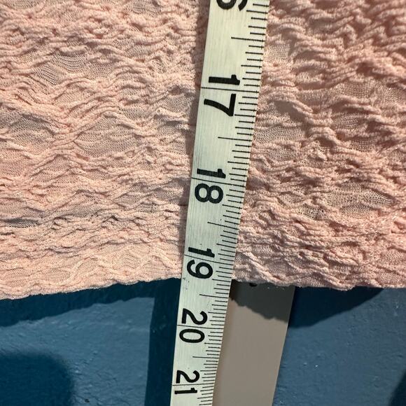 Missguided XSmall NWT Pink Lace long sleeve off the shoulder cowl neck Rave Date - Picture 6 of 8